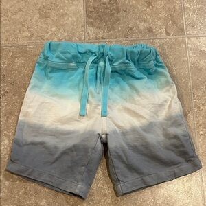 Kids Gradient Blue and White Shorts
